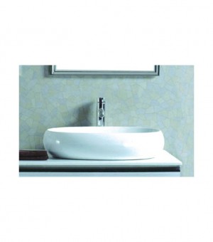 حوض مغسلة بوسلان بيضاوي  أبيض صيني 42 × 62 سم  # 5102/201423